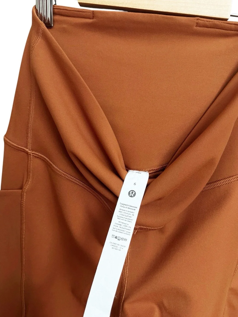 Lululemon Align High Rise Pants with Pockets Leggings Sable Orange